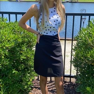 Black and white Polkadot dress